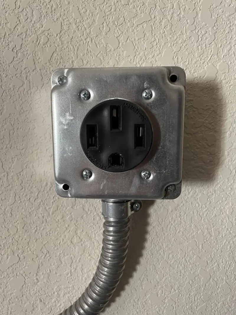 NEMA 14-50 outlet installed for Electrical Panel Upgrade in Grantsville